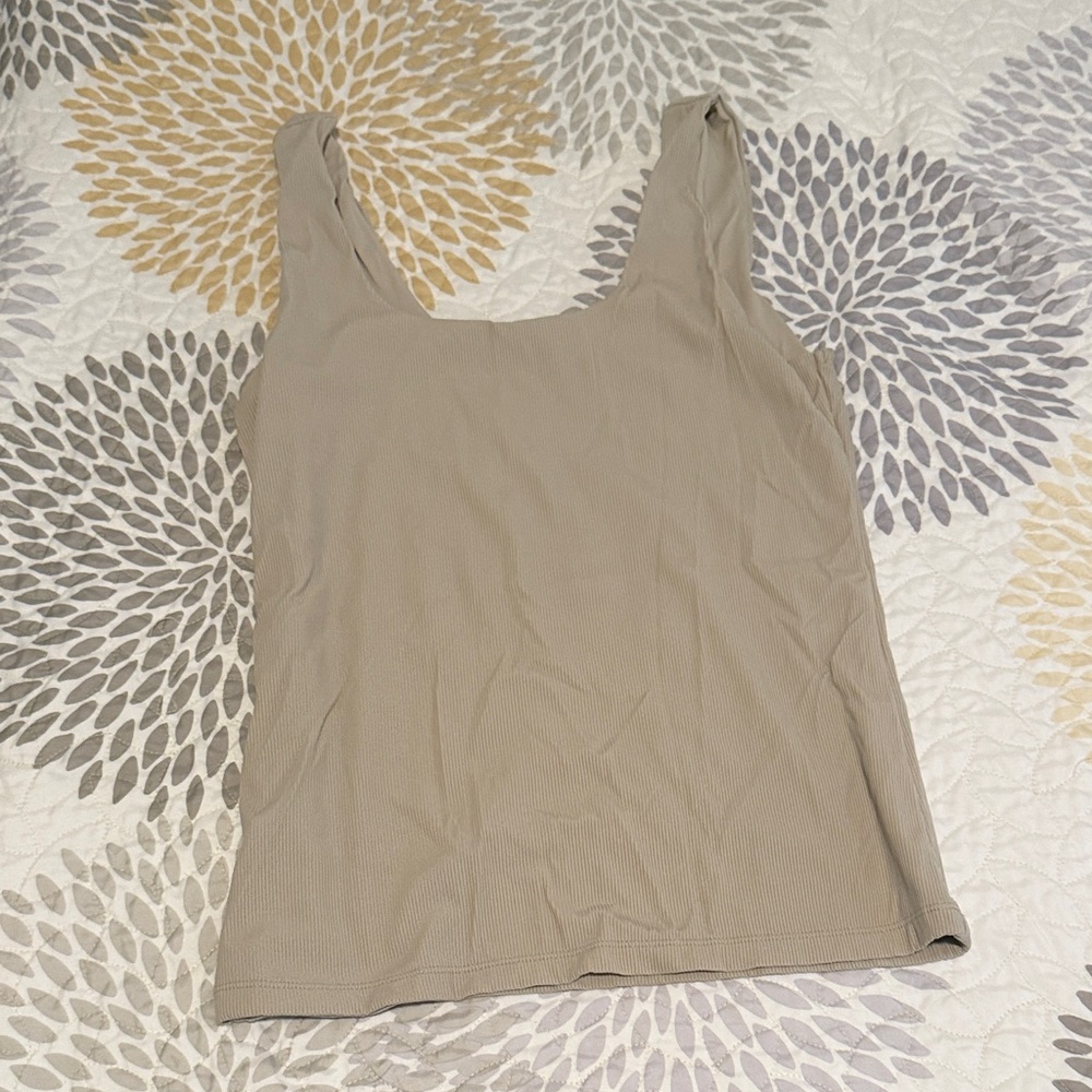 Tahari Taupe Tank Top